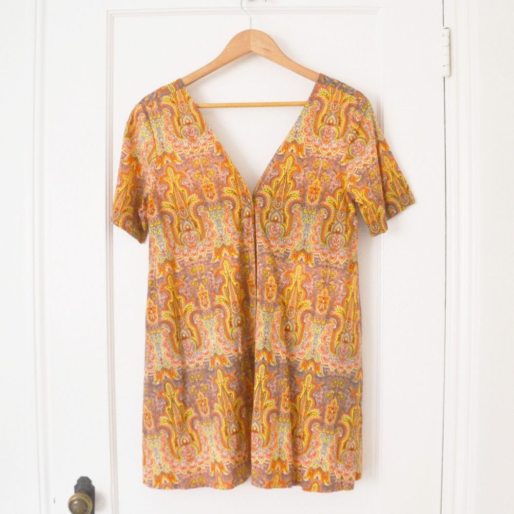 NEW Motel Rocks Deena Baby Swing V-Neck Dress